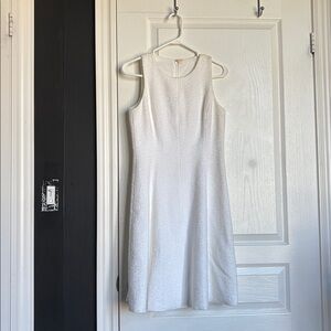 Ivanka Trump White Tweed Dress
